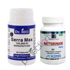 Tratament Peyronie Natto Max Natokinaza + Serra Max Serrapeptaza